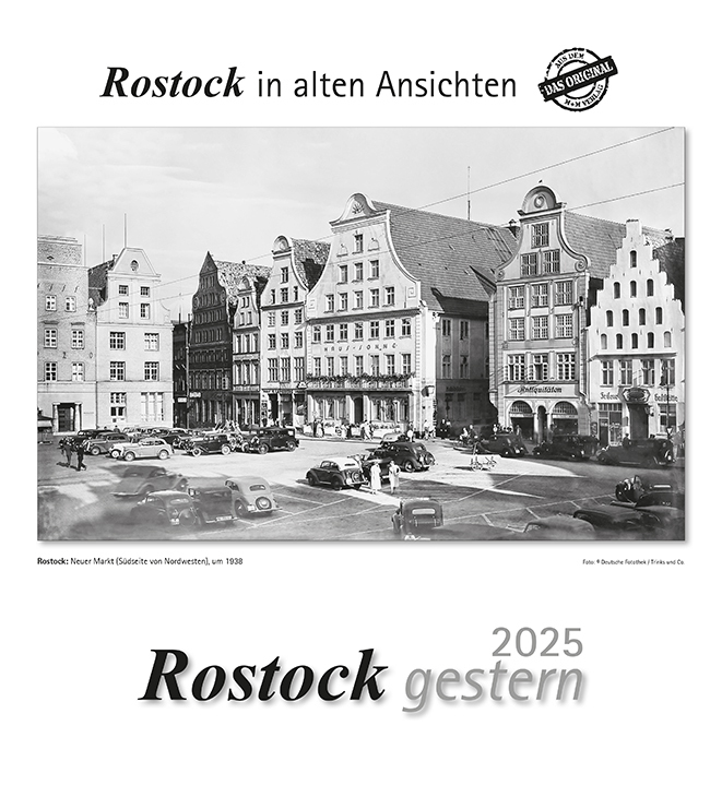 Cover: 9783961666294 | Rostock gestern 2025 | Rostock in alten Ansichten | Kalender | 13 S.