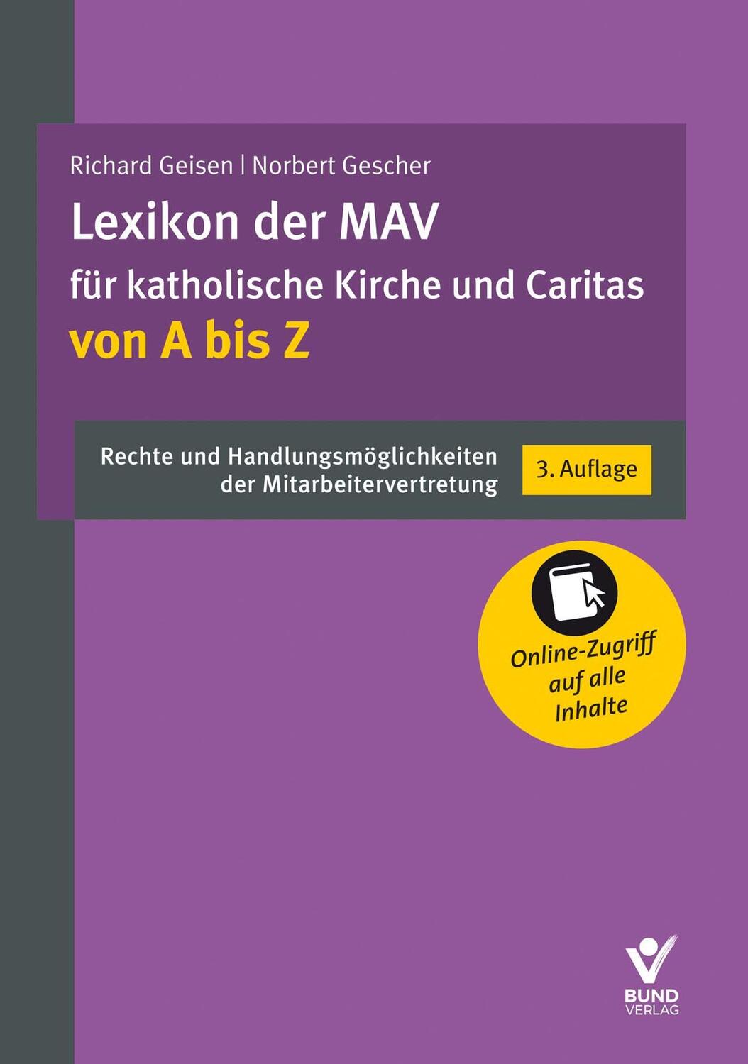 Cover: 9783766370907 | Lexikon der MAV für katholische Kirche und Caritas von A bis Z | Buch