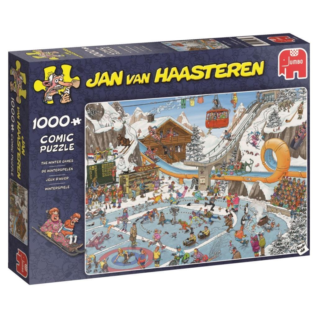 Cover: 8710126190654 | Jan van Haasteren - Die Winterspiele - 1000 Teile Puzzle | Spiel