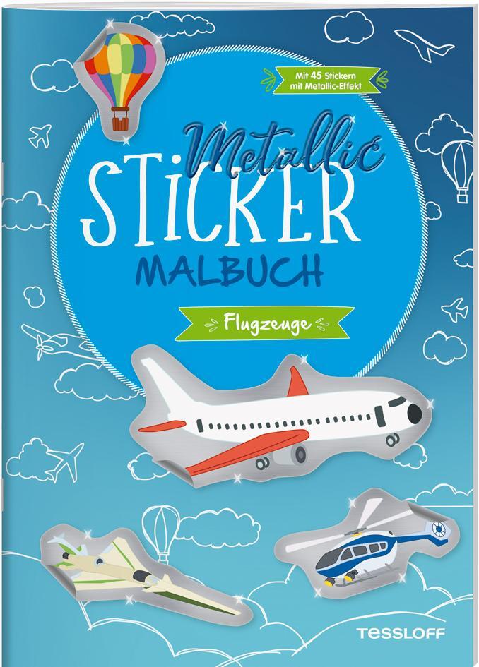 Cover: 9783788645137 | Metallic-Sticker Malbuch. Flugzeuge | Peter Braun | Broschüre | 32 S.