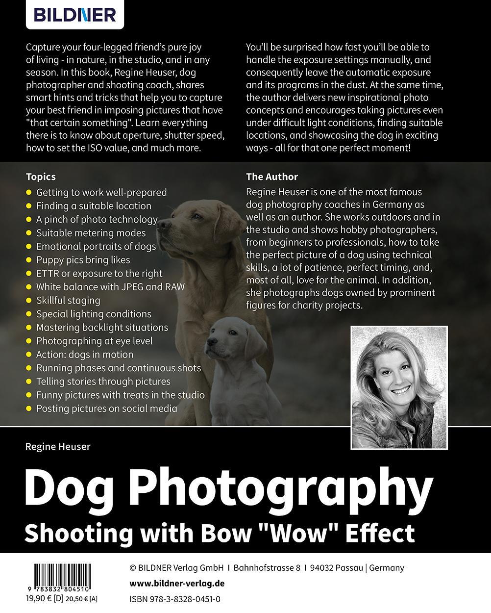 Rückseite: 9783832804510 | Dog Photography - Shooting with Bow "Wow" Effect | Heuser Regine