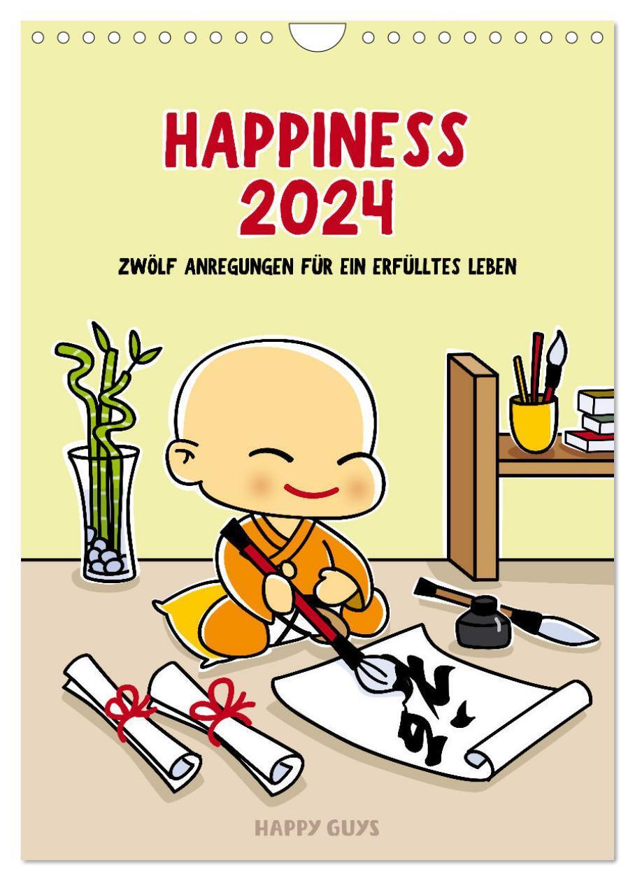 Cover: 9783383104312 | Happiness 2024 (Wandkalender 2024 DIN A4 hoch), CALVENDO...