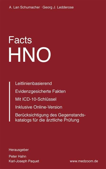 Cover: 9783940698261 | Facts HNO | Das neue medizinische Nachschlagewerk | Schumacher (u. a.)