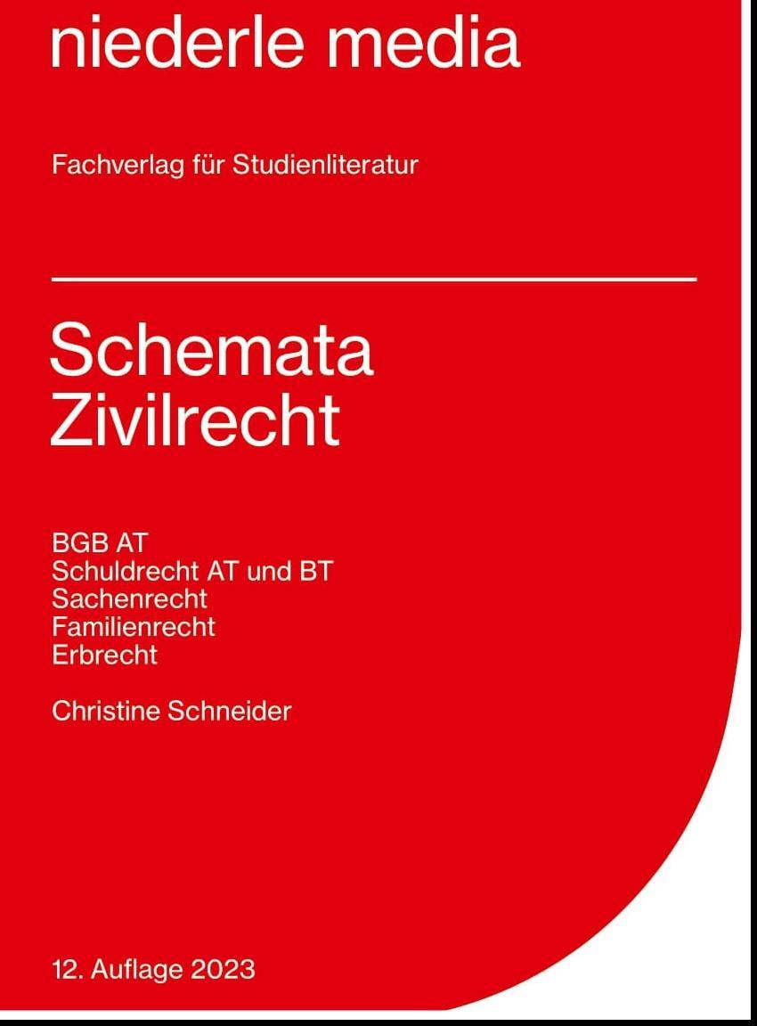 Cover: 9783867240581 | Schemata Zivilrecht. Karteikarten | Christine Schneider | Taschenbuch