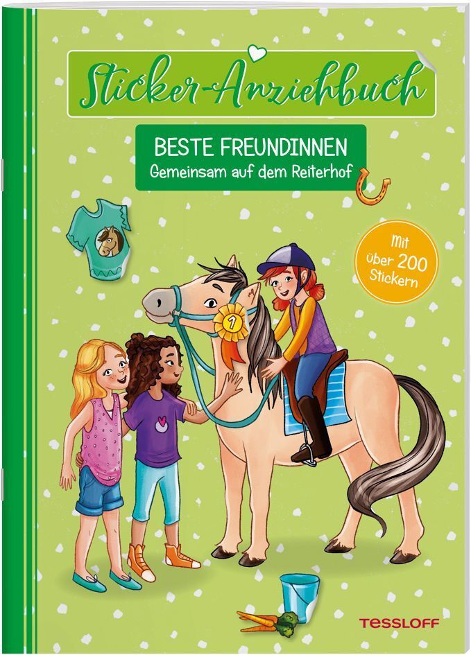 Cover: 9783788641924 | Sticker-Anziehbuch - Beste Freundinnen: Gemeinsam auf dem Reiterhof