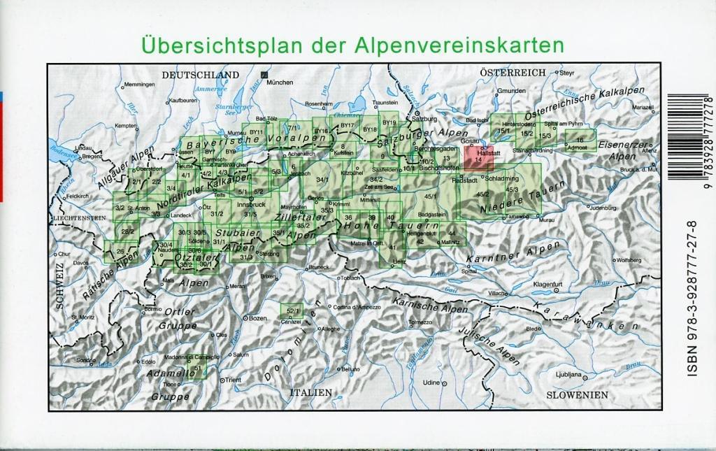 Bild: 9783928777278 | DAV Alpenvereinskarte 14 Dachstein 1 : 25 000 Wegmarkierungen und...