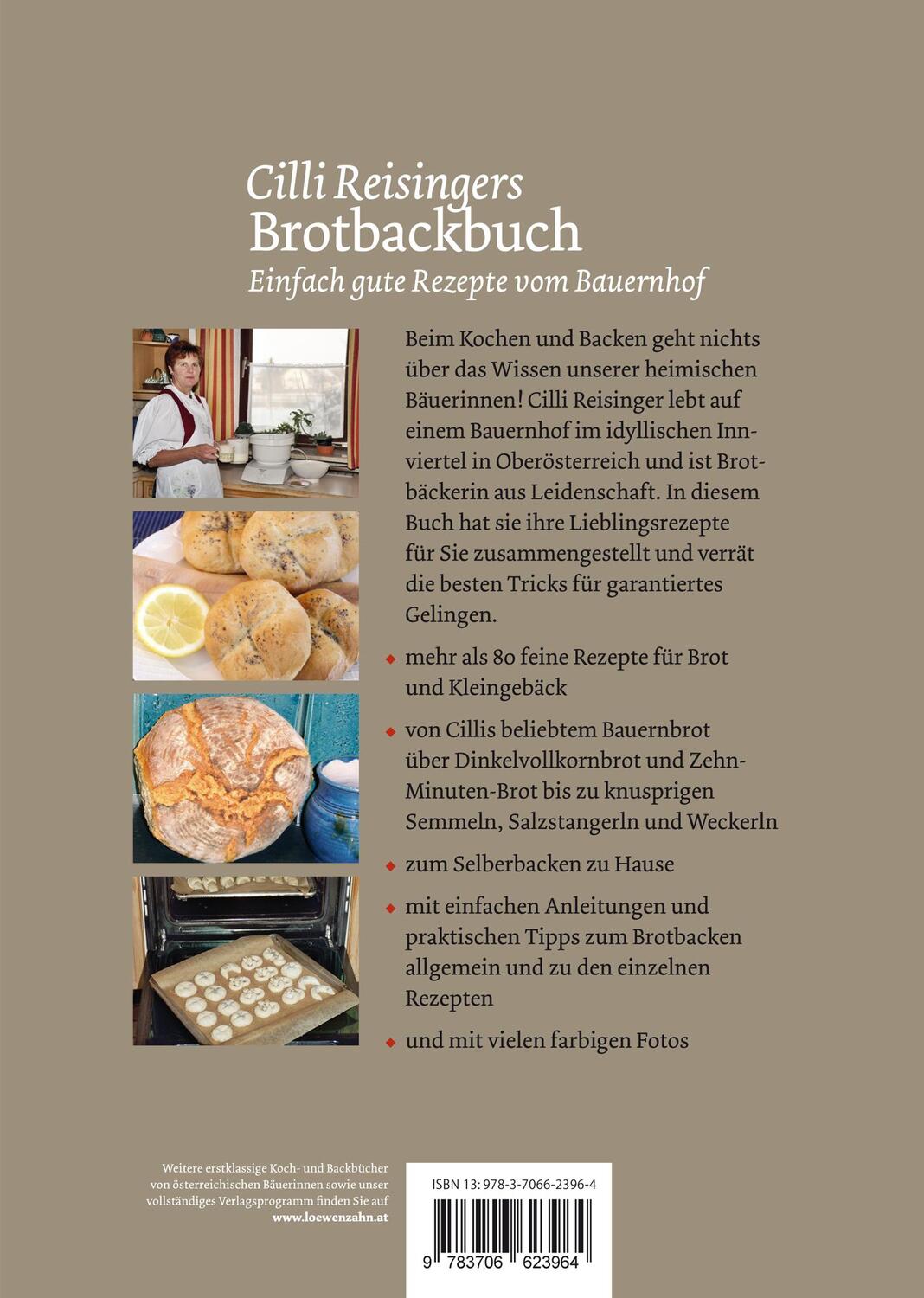 Bild: 9783706623964 | Cilli Reisingers Brotbackbuch | Einfach gute Rezepte vom Bauernhof