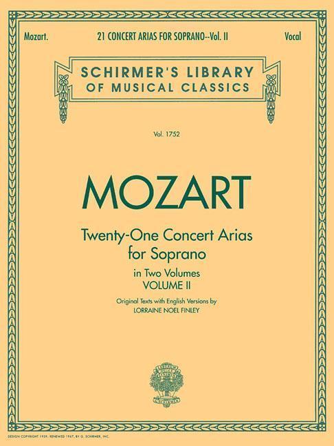 Cover: 9780793553488 | 21 Concert Arias for Soprano - Volume II | L. Finley | Taschenbuch