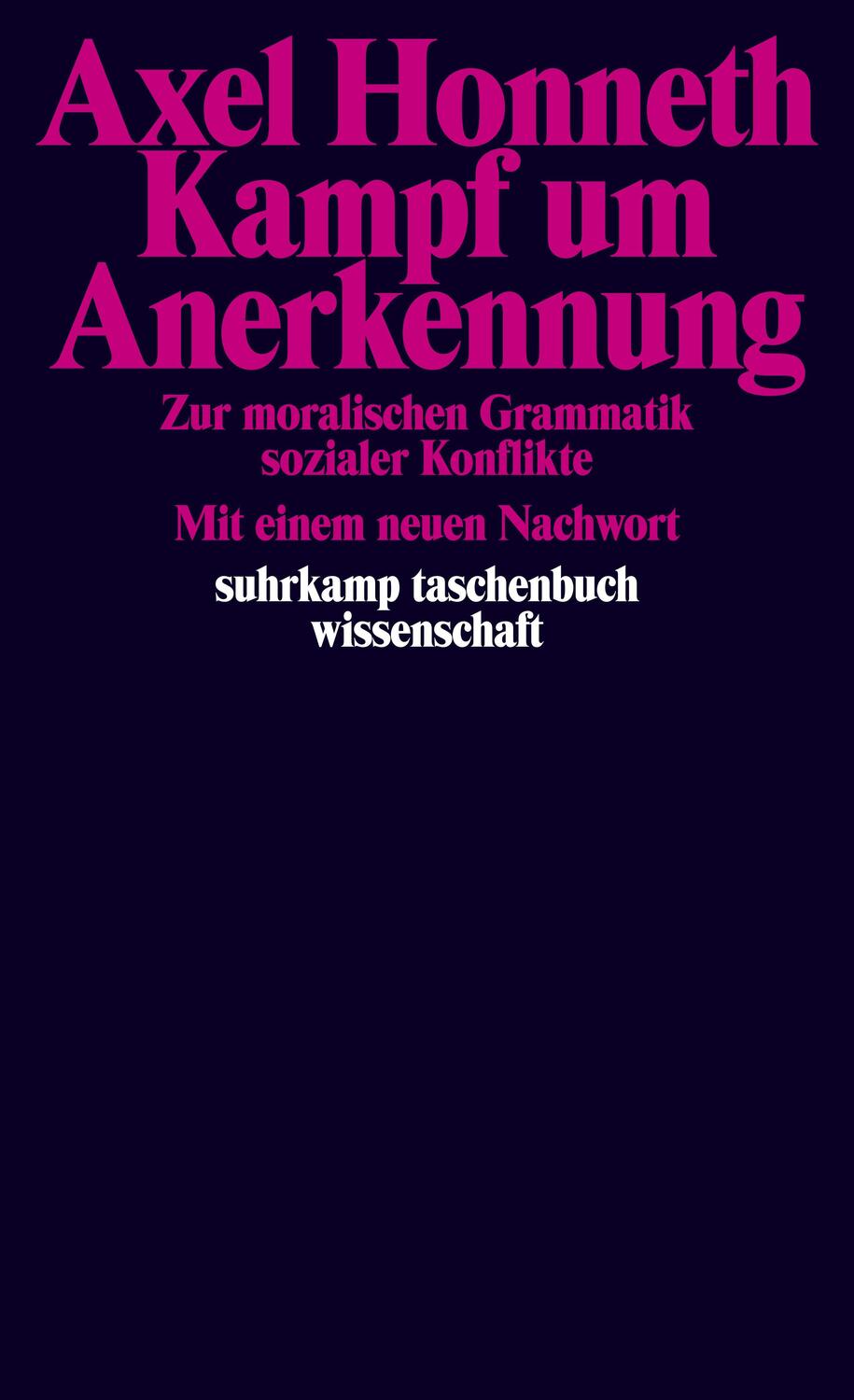 Cover: 9783518287293 | Kampf um Anerkennung | Zur moralischen Grammatik sozialer Konflikte