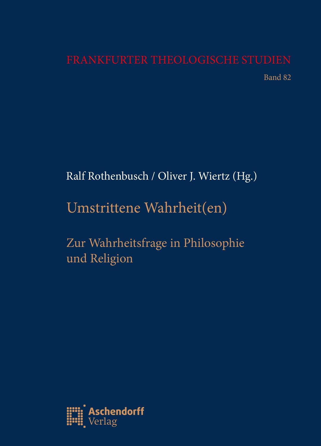 Cover: 9783402234440 | Umstrittene Wahrheit(en) | Oliver Wiertz (u. a.) | Taschenbuch | XVII