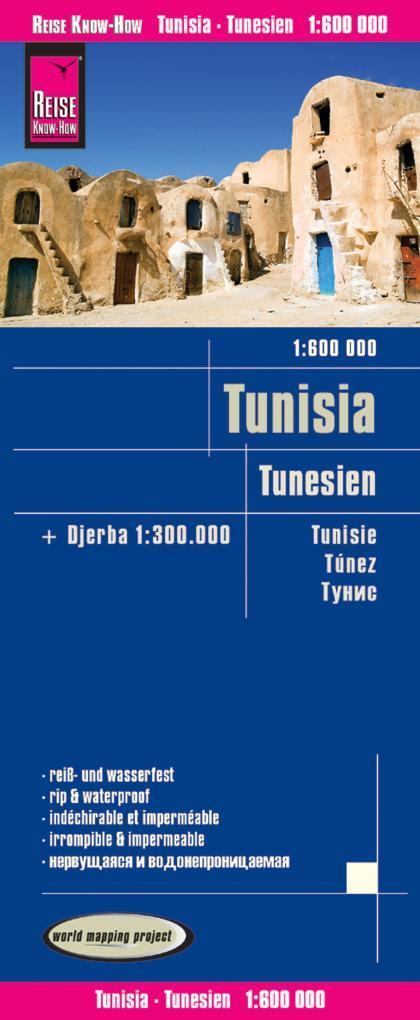 Cover: 9783831774159 | Reise Know-How Landkarte Tunesien (1:600.000) mit Djerba (1:300.000)