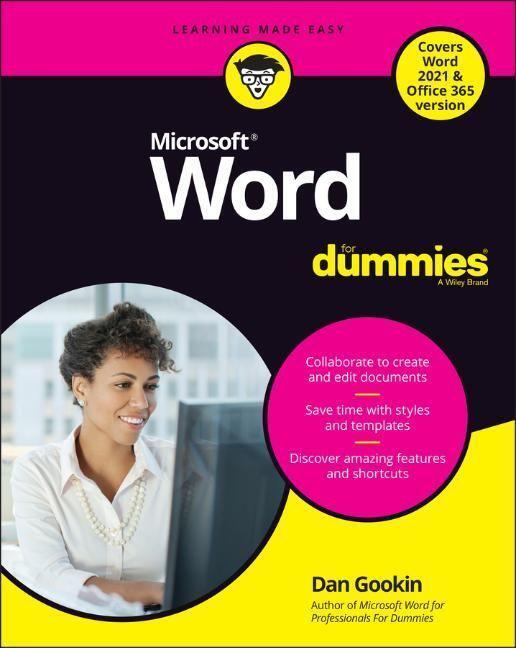 Cover: 9781119829171 | Word For Dummies | Office 2021 Edition | Dan Gookin | Taschenbuch