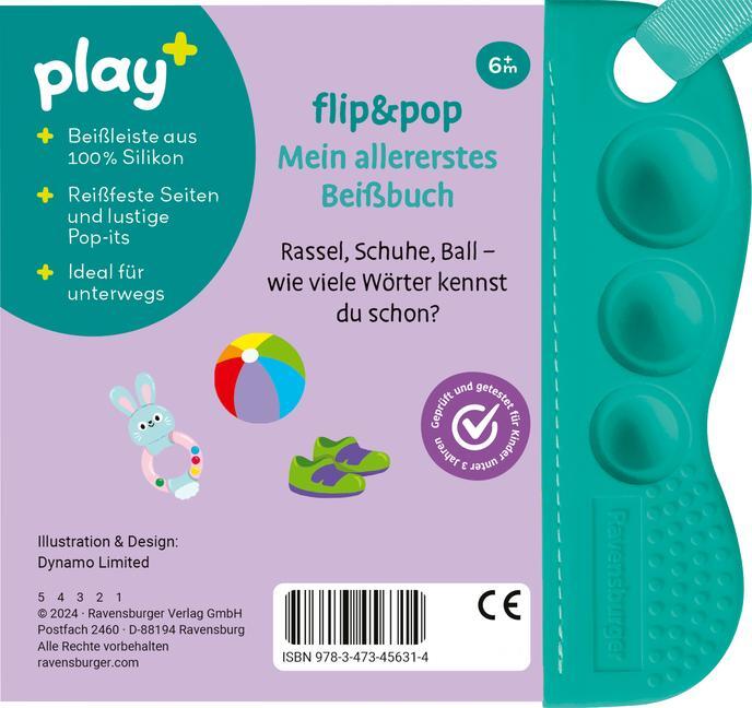 Bild: 9783473456314 | Ravensburger Play+ flip&amp;pop: Erste Wörter (Mein allererstes Beißbuch)