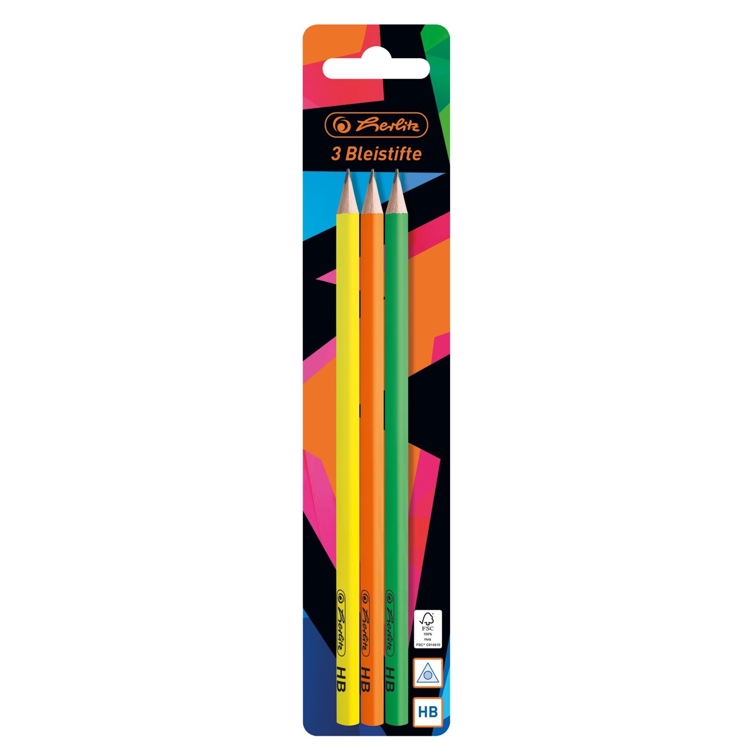 Cover: 4008110587554 | Herlitz Bleistifte Neon Art 3er Set | herlitz Neon Art | herlitz