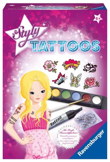 Cover: 4005556182145 | Ravensburger 18214 So Styly Tattoos - Kreativset Tattoos, DIY für...