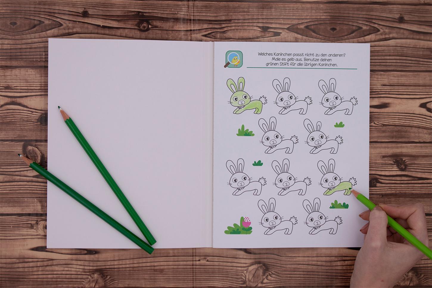 Bild: 9783743209893 | Malen und Rätseln - Denkspiele für den Kindergarten (4+) | Taschenbuch