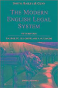 Cover: 9780421909106 | Smith, Bailey &amp; Gunn on The Modern English Legal System | Gunn (u. a.)