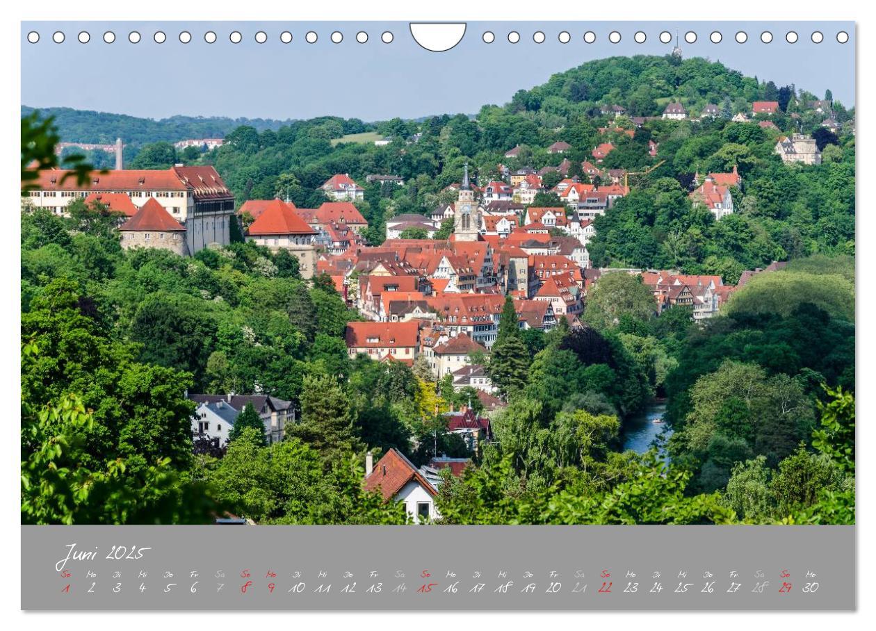 Bild: 9783435571796 | Zwölf Monate in Tübingen (Wandkalender 2025 DIN A4 quer), CALVENDO...