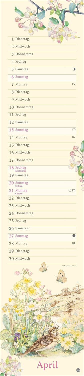 Bild: 9783756406371 | Edith Holden: Mit der Natur durchs Jahr Kalender 2025 | Edith Holden