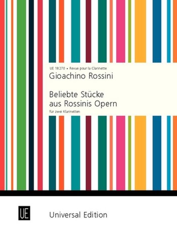 Cover: 9790008011436 | Beliebte Stücke aus Rossinis Opern für 2 Klarinetten Spielpartitur