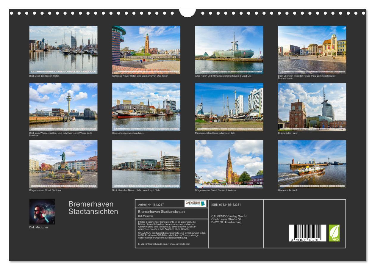 Bild: 9783435182381 | Bremerhaven Stadtansichten (Wandkalender 2025 DIN A3 quer),...