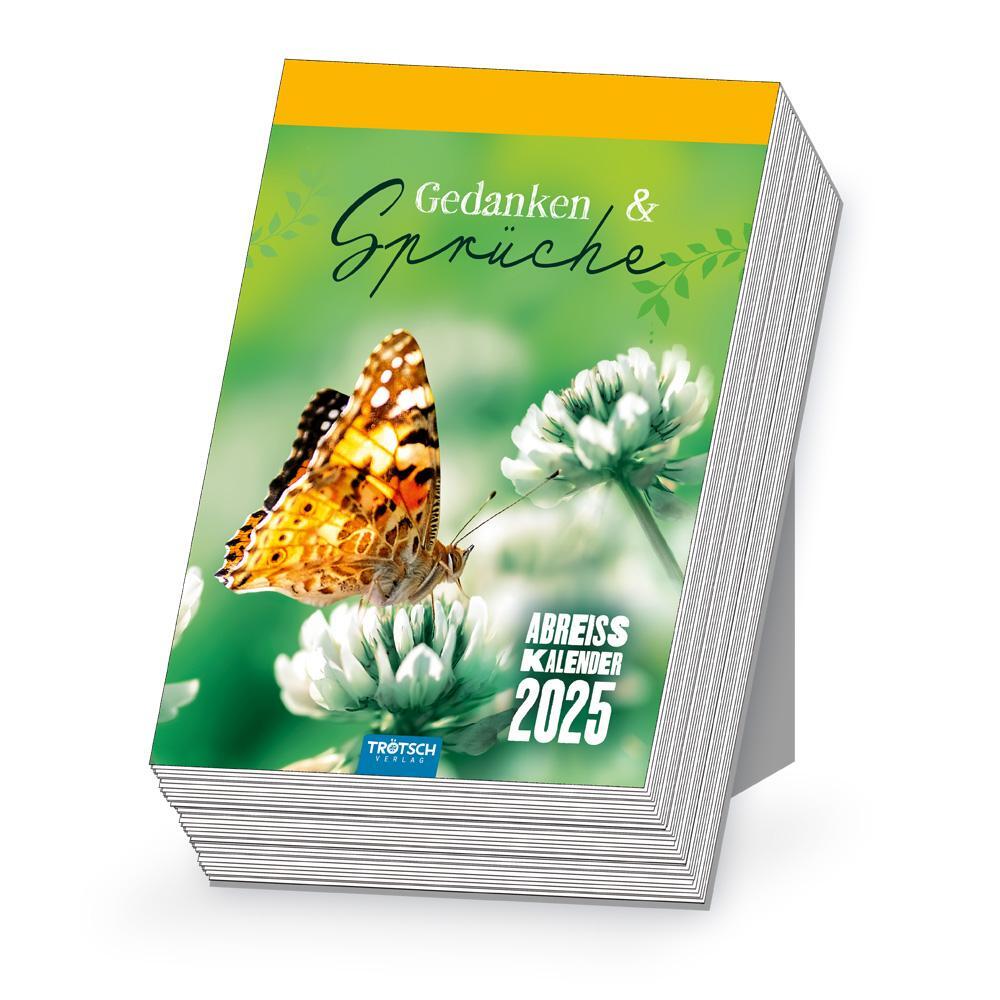 Cover: 9783988021694 | Trötsch Abreißkalender Gedanken und Sprüche 2025 | KG | Kalender