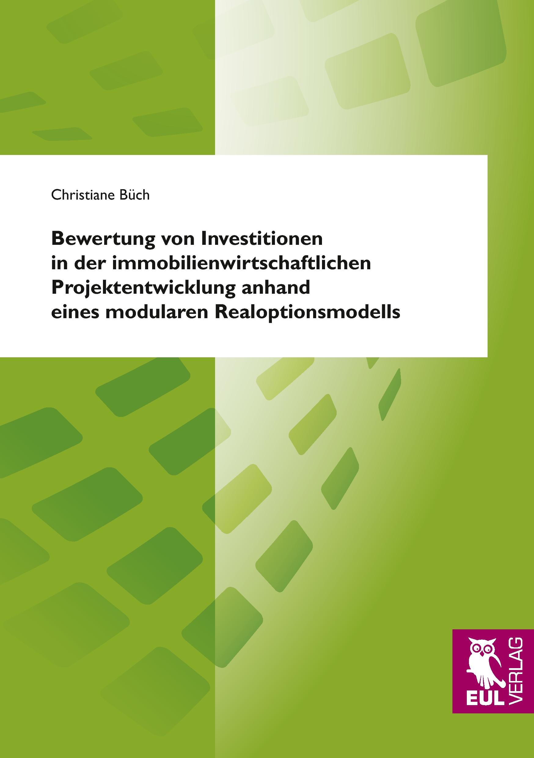 Cover: 9783899368024 | Bewertung von Investitionen in der immobilienwirtschaftlichen...