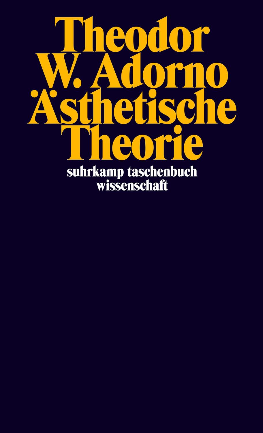 Cover: 9783518276020 | Ästhetische Theorie | Theodor W. Adorno | Taschenbuch | Deutsch | 1973