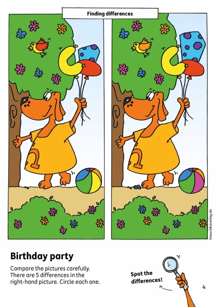 Bild: 9783881007375 | Kindergarten Activity Book from age 4 years - Spot the difference -...