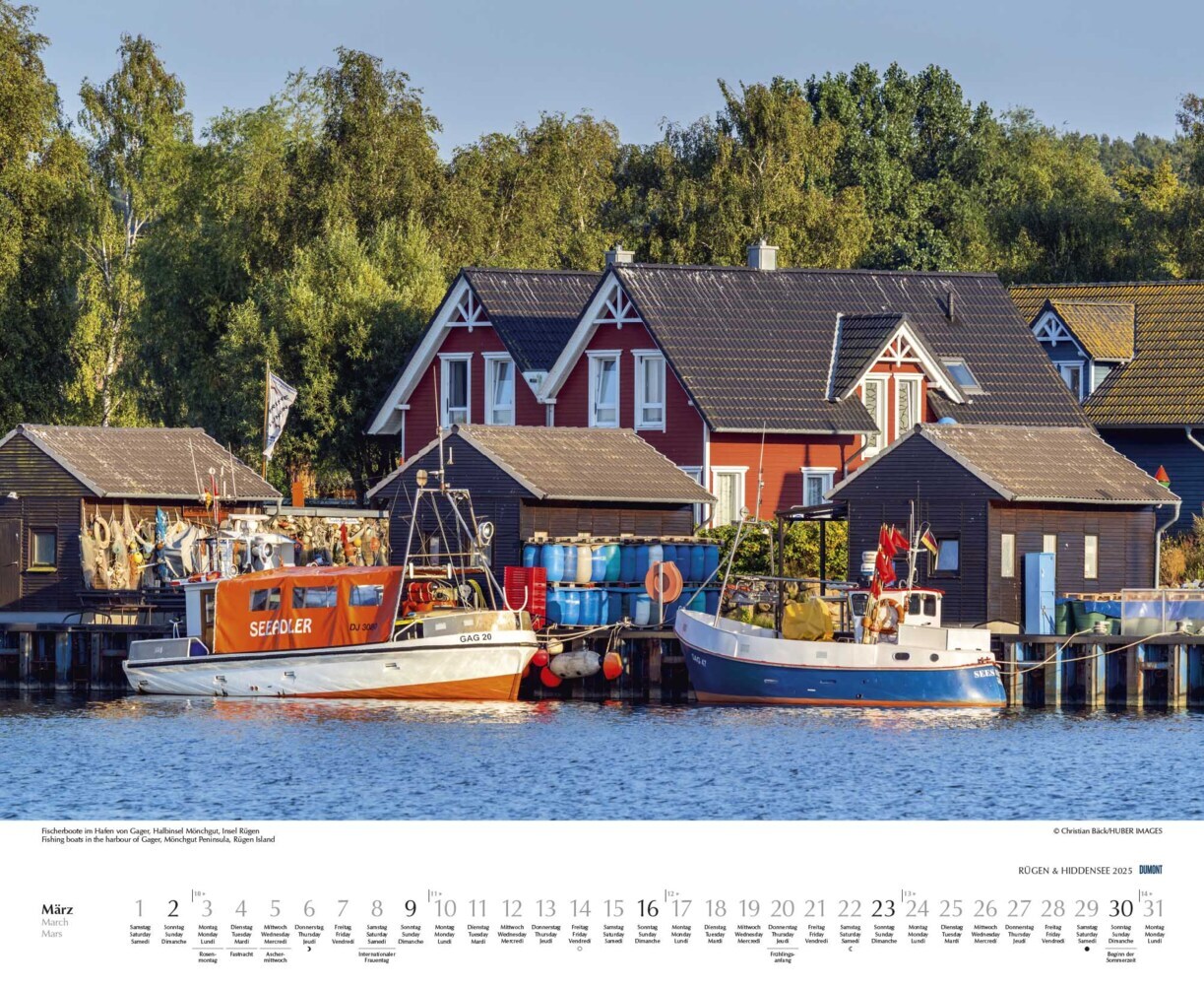 Bild: 4250809652726 | DUMONT - Rügen &amp; Hiddensee 2025 Wandkalender, 52x42,5cm,...