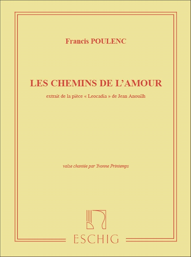 Cover: 9790045023751 | Les Chemins De L'Amour | Francis Poulenc | Buch | 2001 | Max Eschig