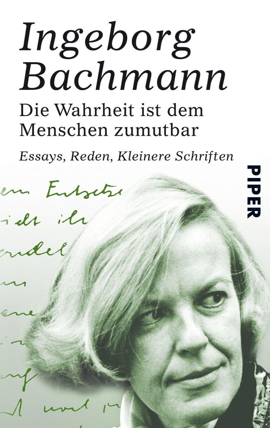 Cover: 9783492272575 | Die Wahrheit ist dem Menschen zumutbar | Ingeborg Bachmann | Buch