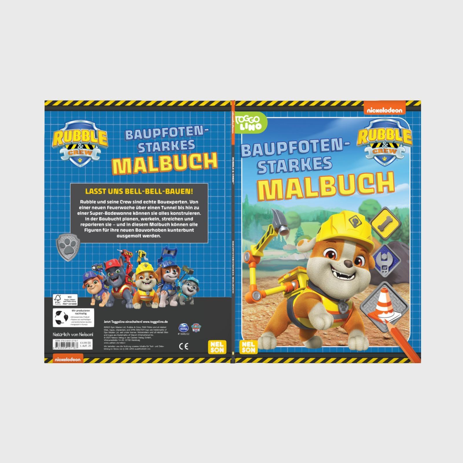 Bild: 9783845127187 | Rubble &amp; Crew: Baupfotenstarkes Malbuch | Taschenbuch | Rubble &amp; Crew