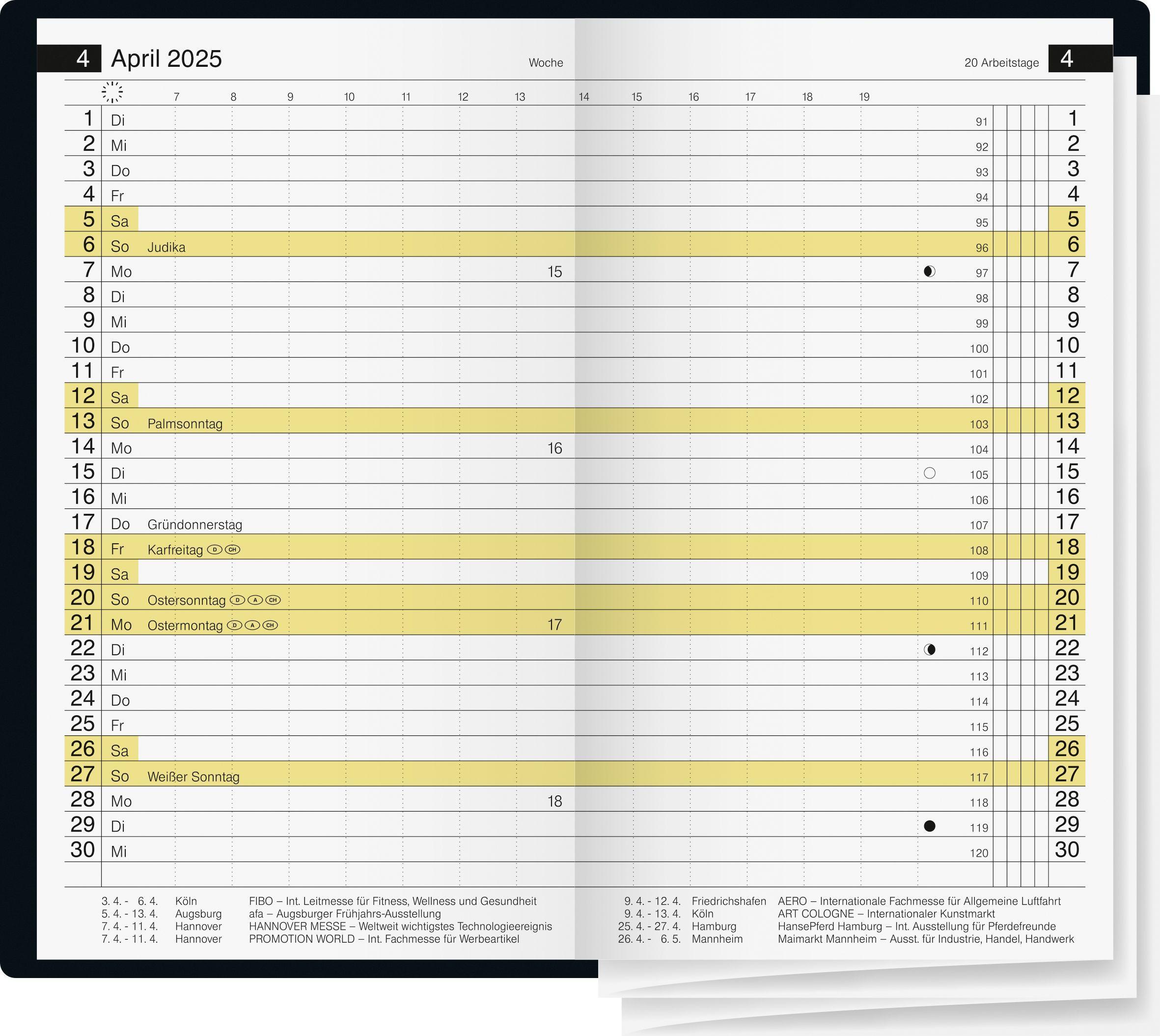 Bild: 4003273786370 | rido/idé 7045424905 Taschenkalender Modell Miniplaner d 15 (2025) 2...