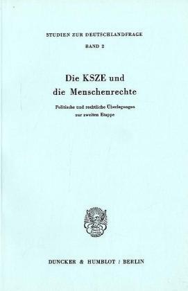 Cover: 9783428040421 | Die KSZE und die Menschenrechte. | Taschenbuch | 143 S. | Deutsch