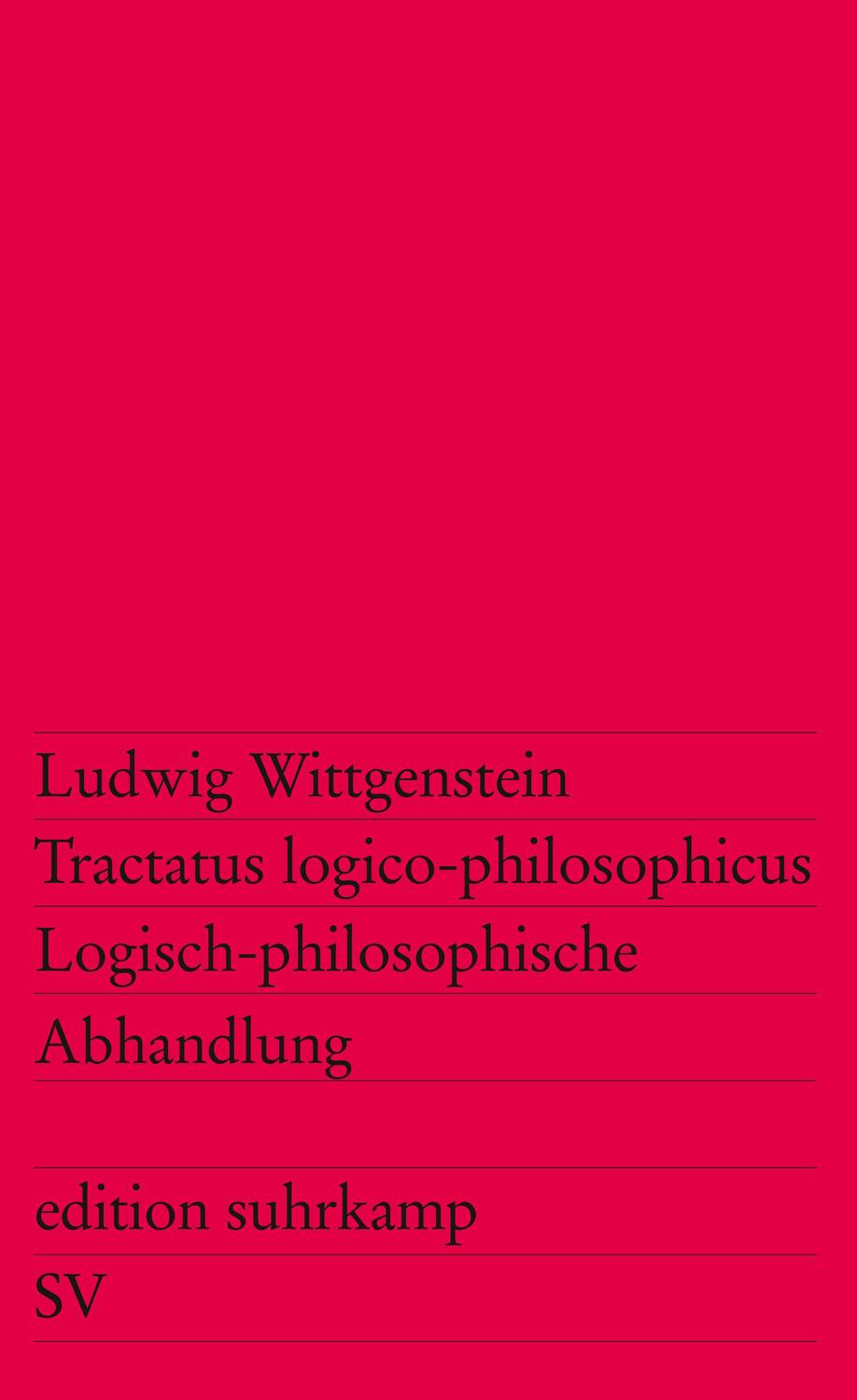 Cover: 9783518100127 | Tractatus logico-philosophicus / Logisch-philosophische Abhandlung