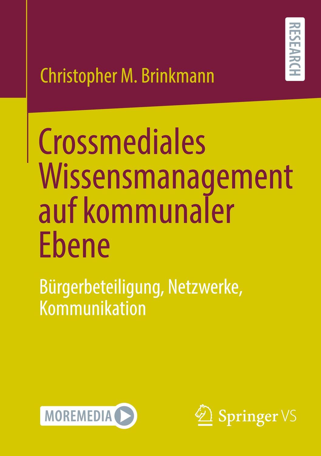 Cover: 9783658358792 | Crossmediales Wissensmanagement auf kommunaler Ebene | Brinkmann