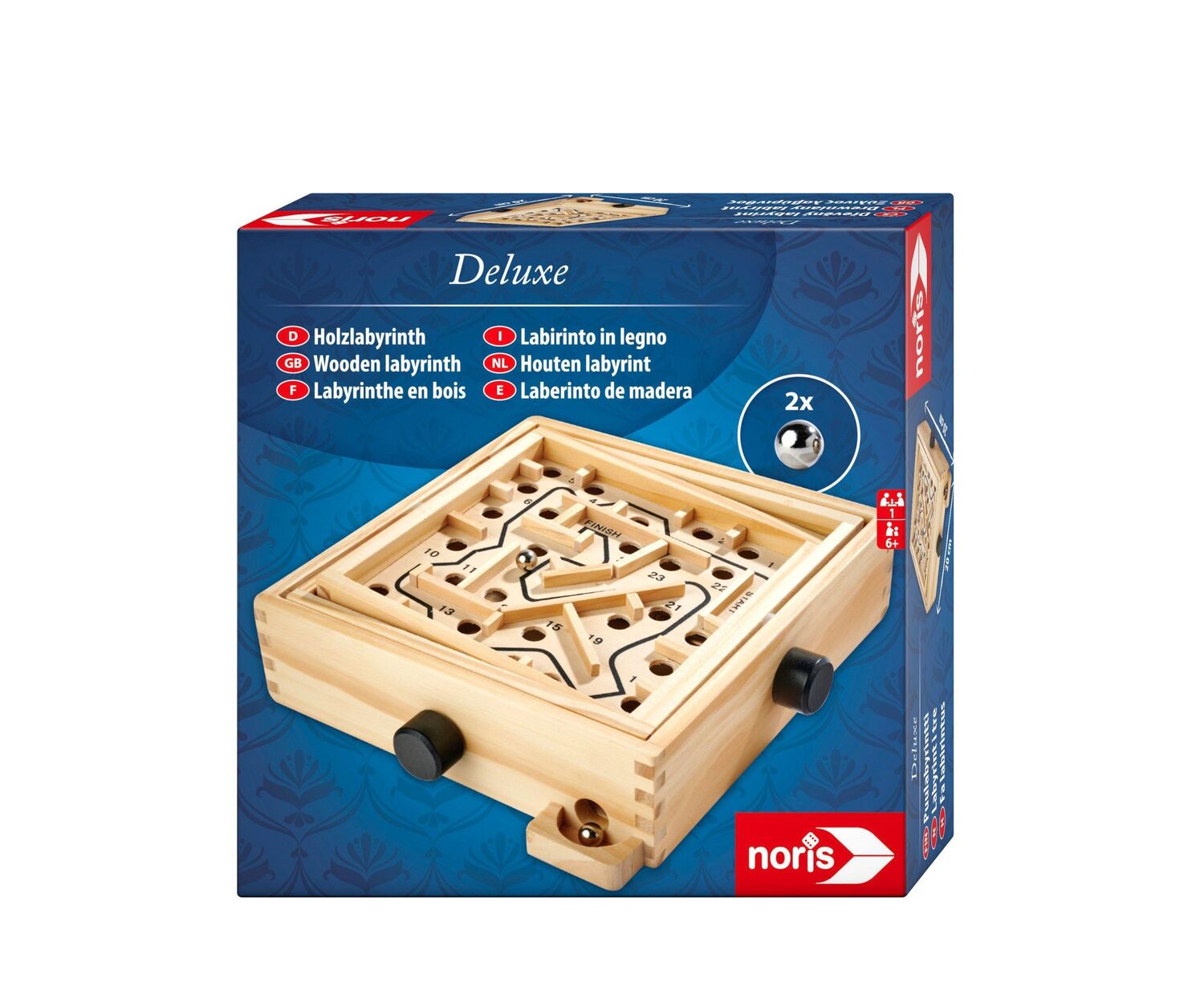 Cover: 4000826004615 | Deluxe Holzlabyrinth | Noris | Spiel | Classic Games | 606101983