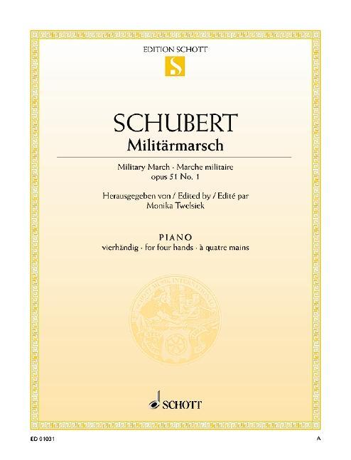Cover: 9790001086738 | Militärmarsch D-Dur | Franz Schubert | Buch | 8 S. | Deutsch | 2001