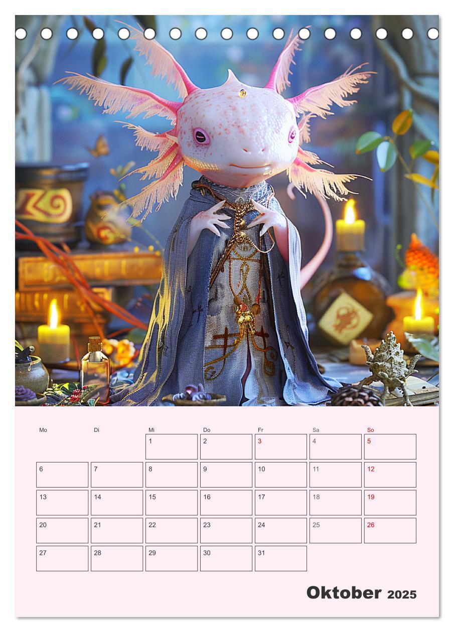 Bild: 9783383807909 | Axolotl. Lustiger Schwanzlurch mit Superkräften (Tischkalender 2025...