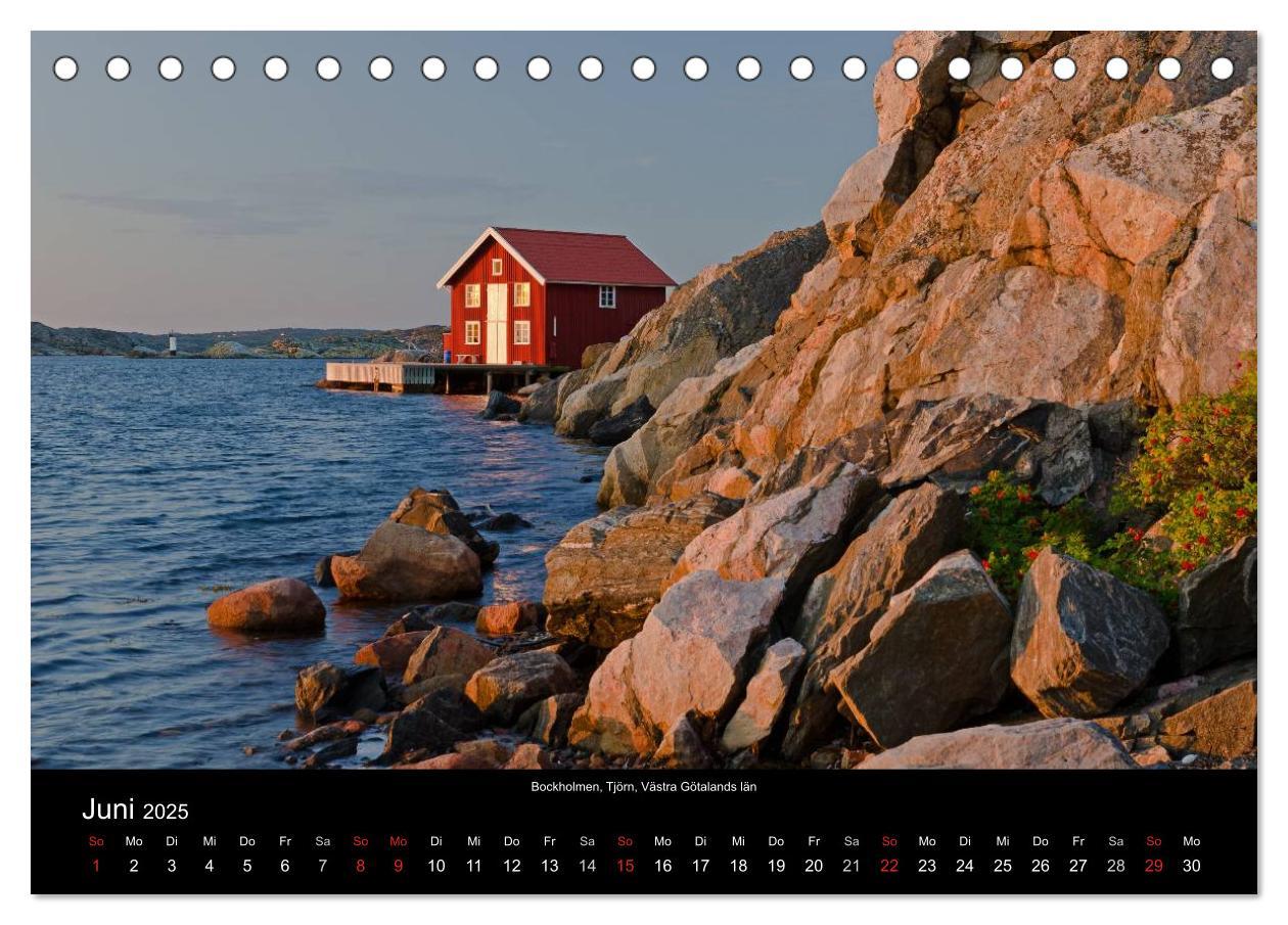 Bild: 9783435563845 | Südschweden (Tischkalender 2025 DIN A5 quer), CALVENDO Monatskalender