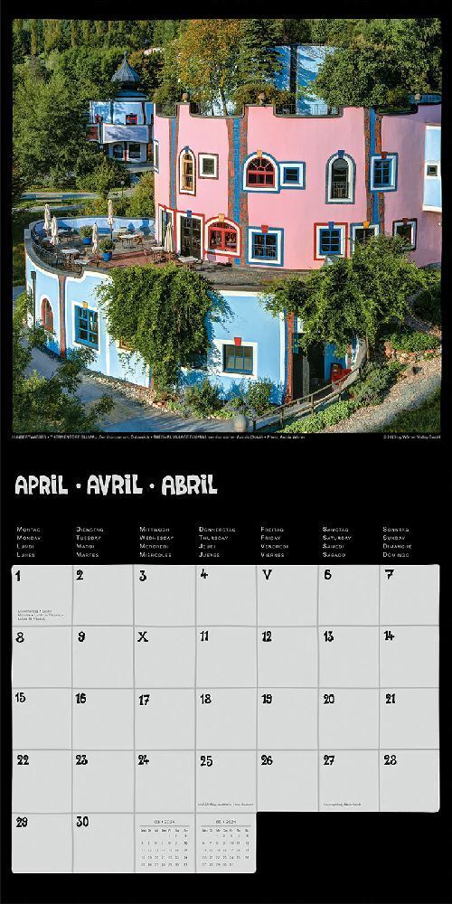 Bild: 9783910430037 | Hundertwasser Broschürenkalender Architektur 2024 | Wörner Verlag GmbH