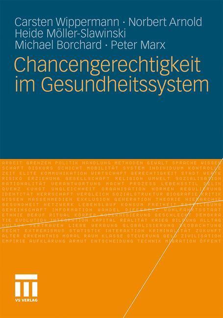 Cover: 9783531180045 | Chancengerechtigkeit im Gesundheitssystem | Carsten Wippermann (u. a.)