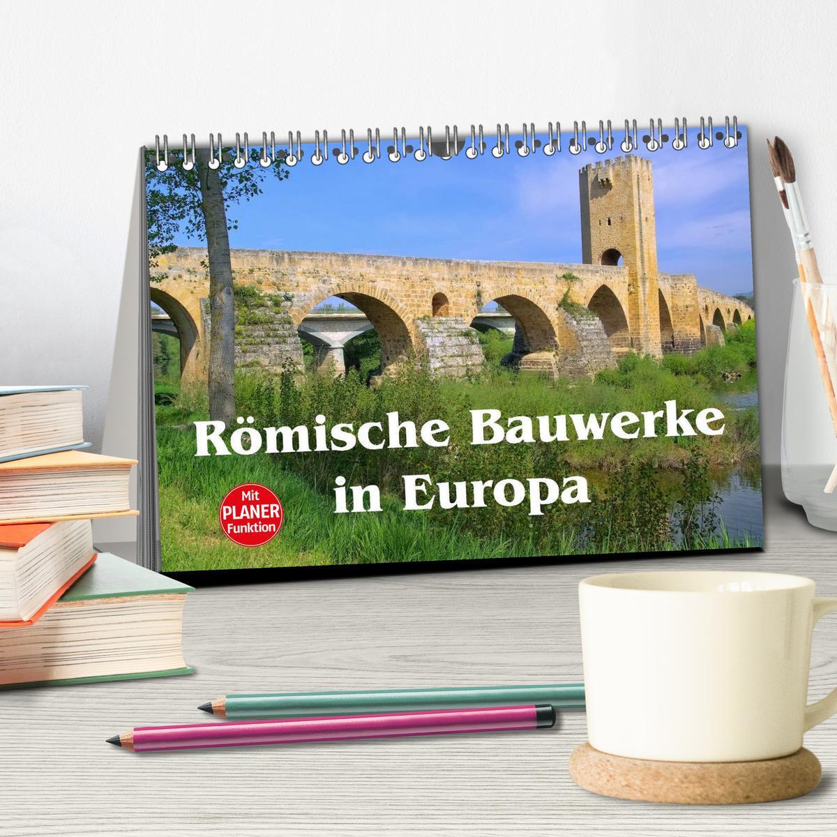 Bild: 9783435509959 | Römische Bauwerke in Europa (Tischkalender 2025 DIN A5 quer),...