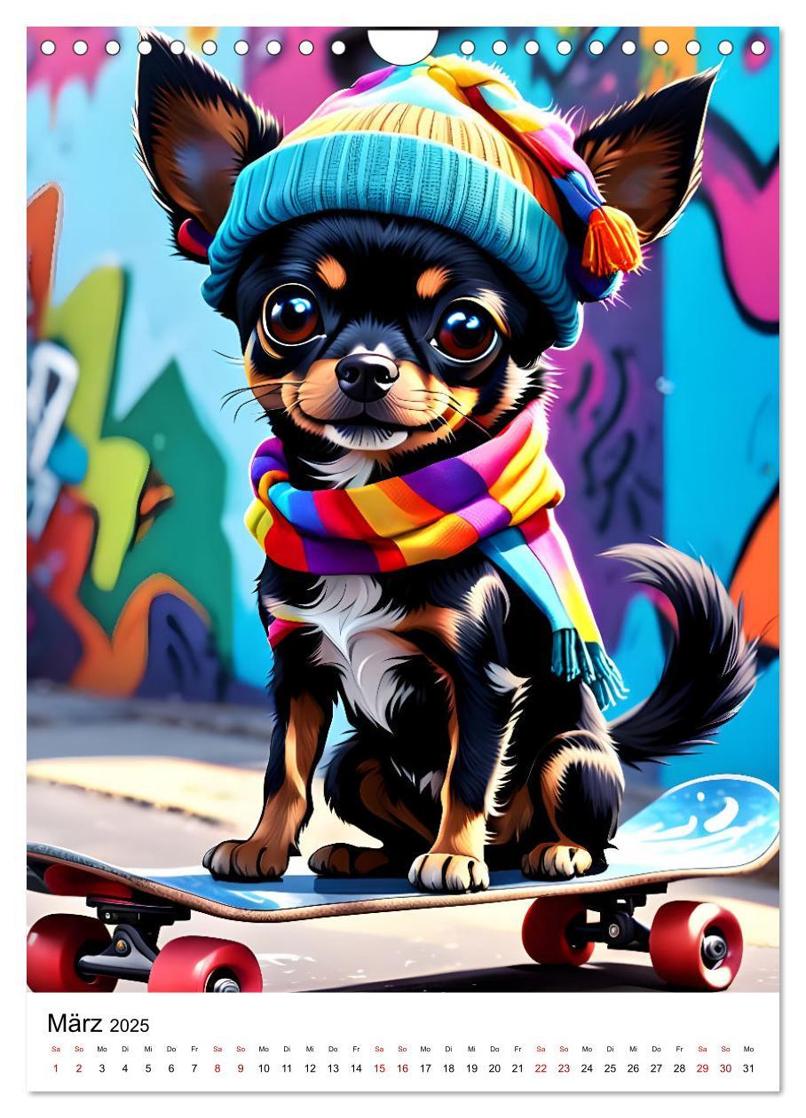 Bild: 9783457141694 | Chihuahua Outdoor Abenteuer (Wandkalender 2025 DIN A4 hoch),...