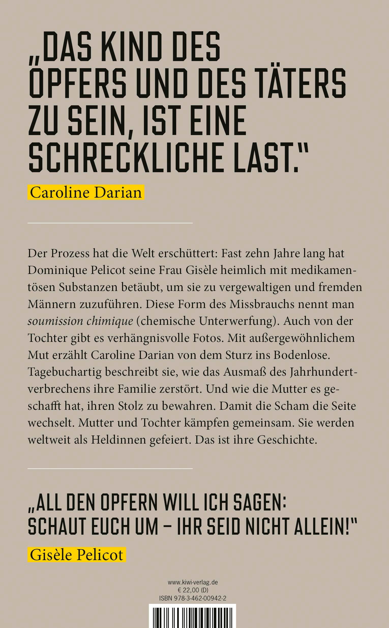 Rückseite: 9783462009422 | Und ich werde dich nie wieder Papa nennen | Caroline Darian | Buch