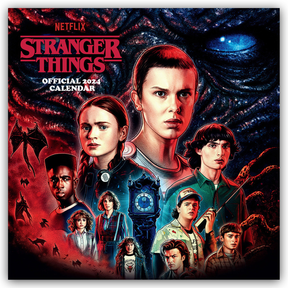 Cover: 9781801229722 | Stranger Things - Netflix - Offizieller Kalender 2024 | Ltd | Kalender