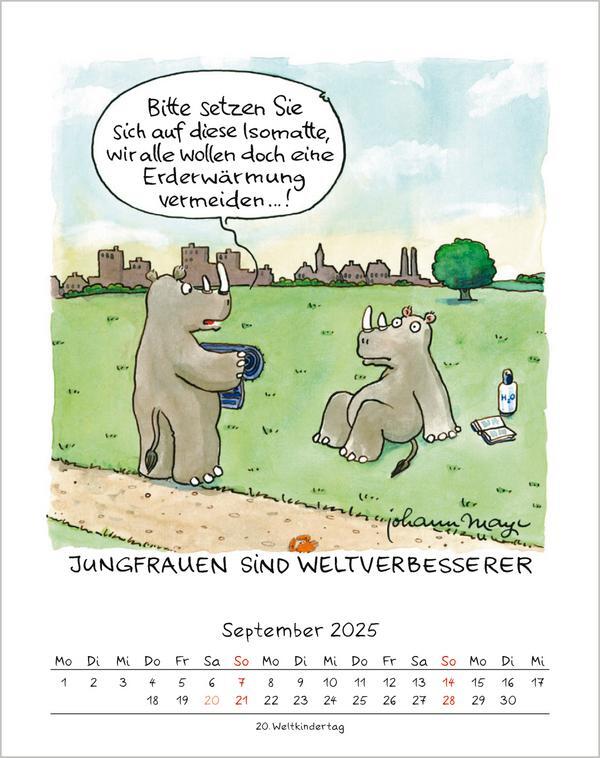 Bild: 9783731876670 | Jungfrau 2025 | Verlag Korsch | Kalender | Spiralbindung | 13 S.
