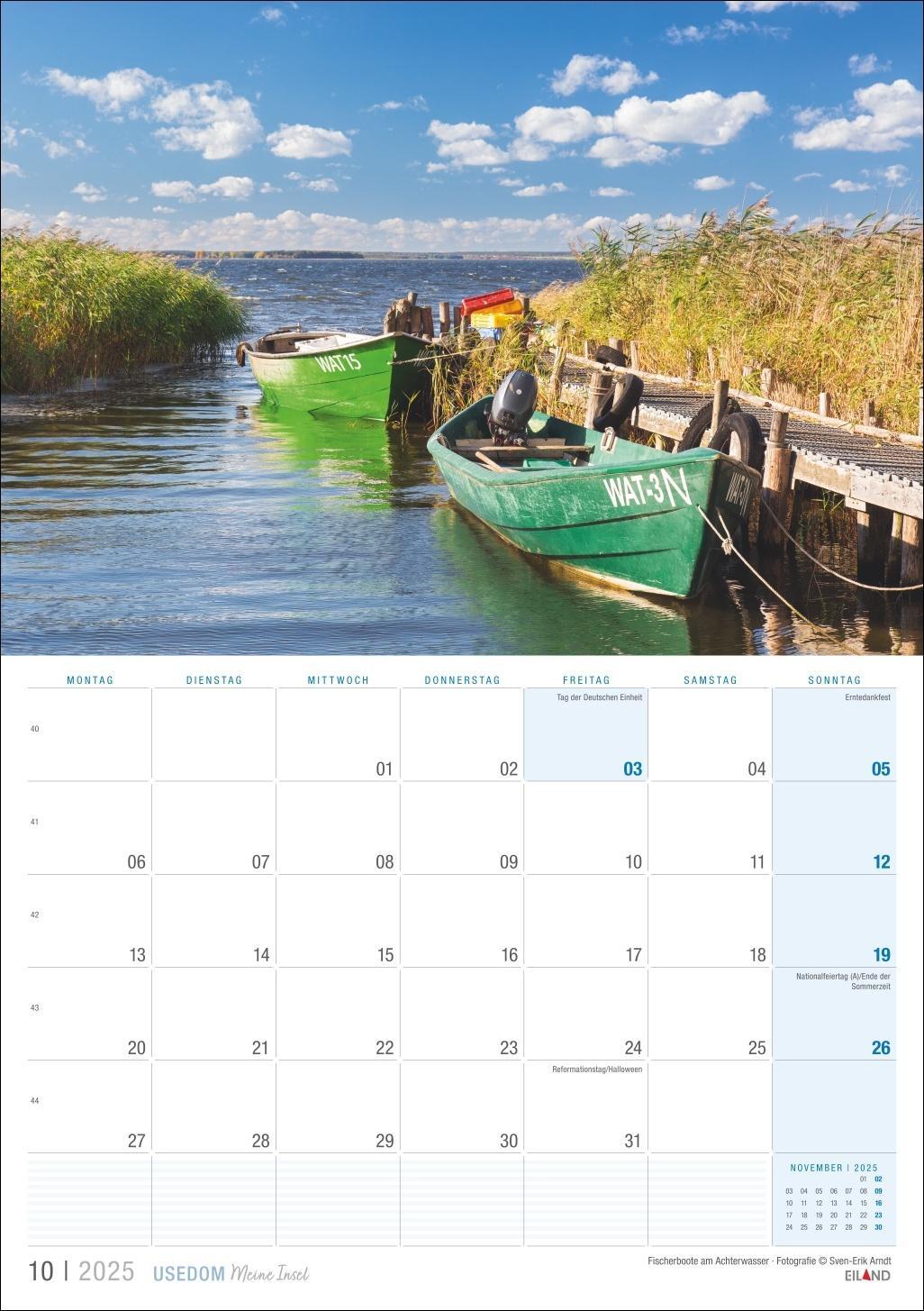 Bild: 9783964023490 | Usedom ...meine Insel Kalender 2025 | Eiland | Kalender | 13 S. | 2025