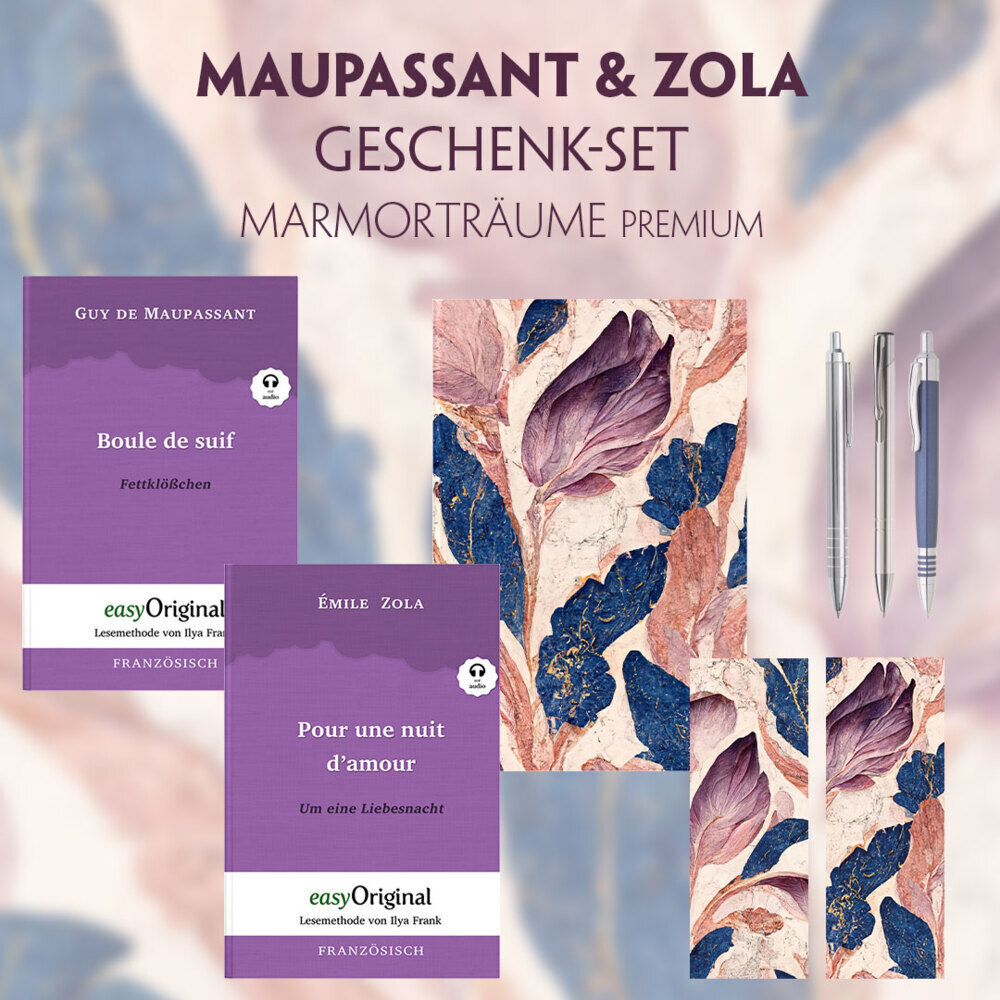 Cover: 9783991129677 | Guy de Maupassant &amp; Émile Zola Geschenkset - 2 Bücher (mit...